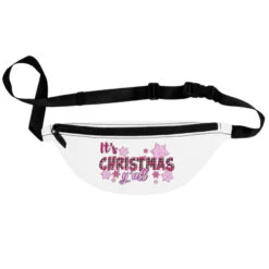 It's Christmas Y'all Season Pink Christmas Fanny Pack