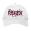 It's Freezin Season Pink Christmas Adjustable Cap