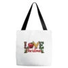 Western Christmas Love Tote Bags