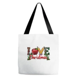 Western Christmas Love Tote Bags