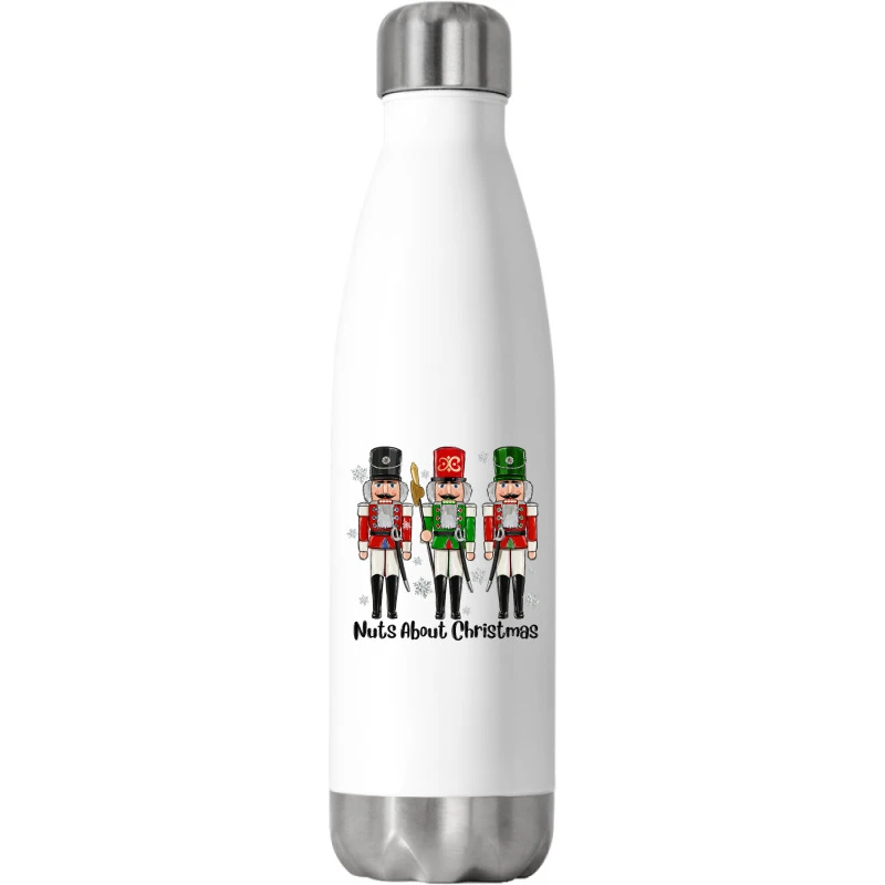Nuts About Christmas Stainless Steel Water Bottle 3 Nuts About Christmas Stainless Steel Water Bottle