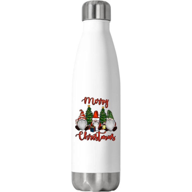 Merry Christmas Gnomes Stainless Steel Water Bottle 3 Merry Christmas Gnomes Stainless Steel Water Bottle