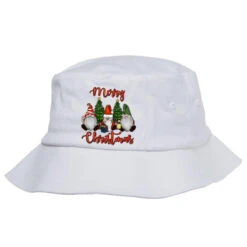 Merry Christmas Gnomes Bucket Hat