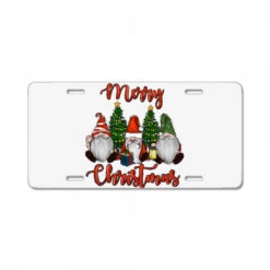 Merry Christmas Gnomes License Plate