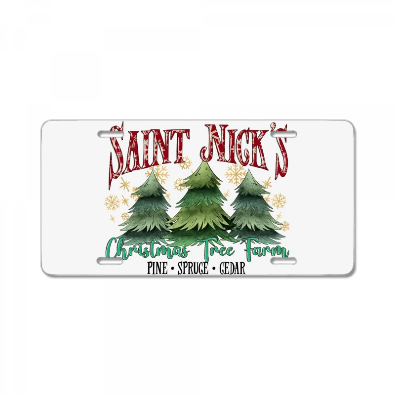 Saint Nick's Christmas Tree Farm License Plate 3 Saint Nick's Christmas Tree Farm License Plate