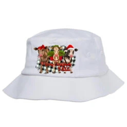 Merry Christmas Y'all Heifers Bucket Hat