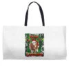 Western Merry Christmas Longhorn Cow Weekender Totes