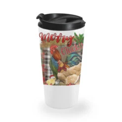 Merry Cluckin' Christmas Travel Mug