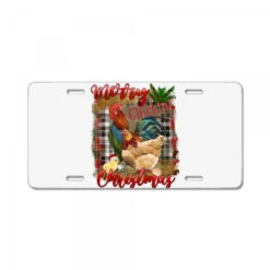 Merry Cluckin' Christmas License Plate