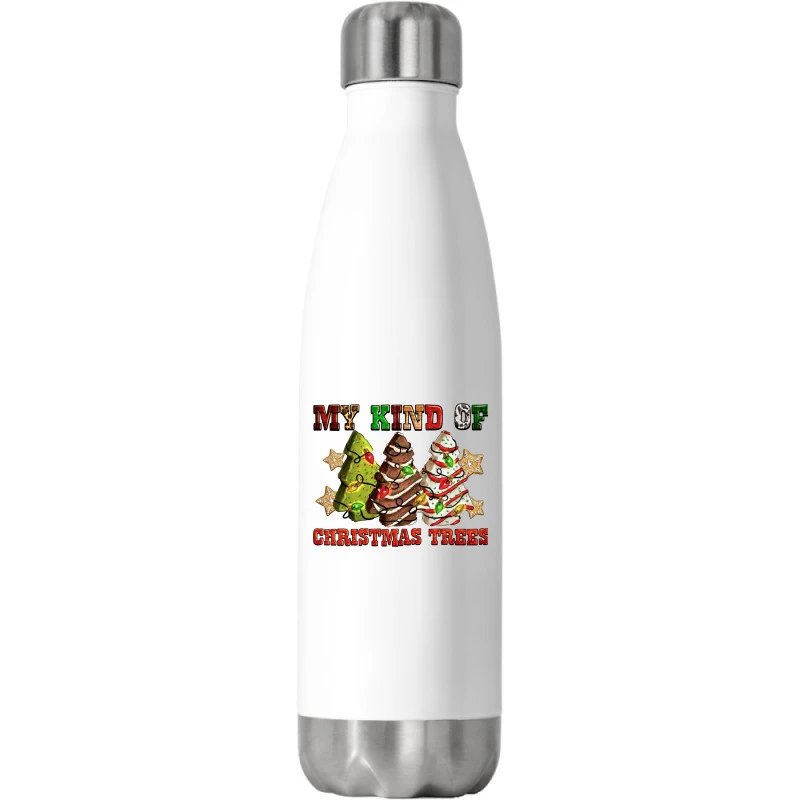My Kind Of Christmas Trees Stainless Steel Water Bottle 3 My Kind Of Christmas Trees Stainless Steel Water Bottle