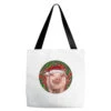 Pig Christmas Tote Bags