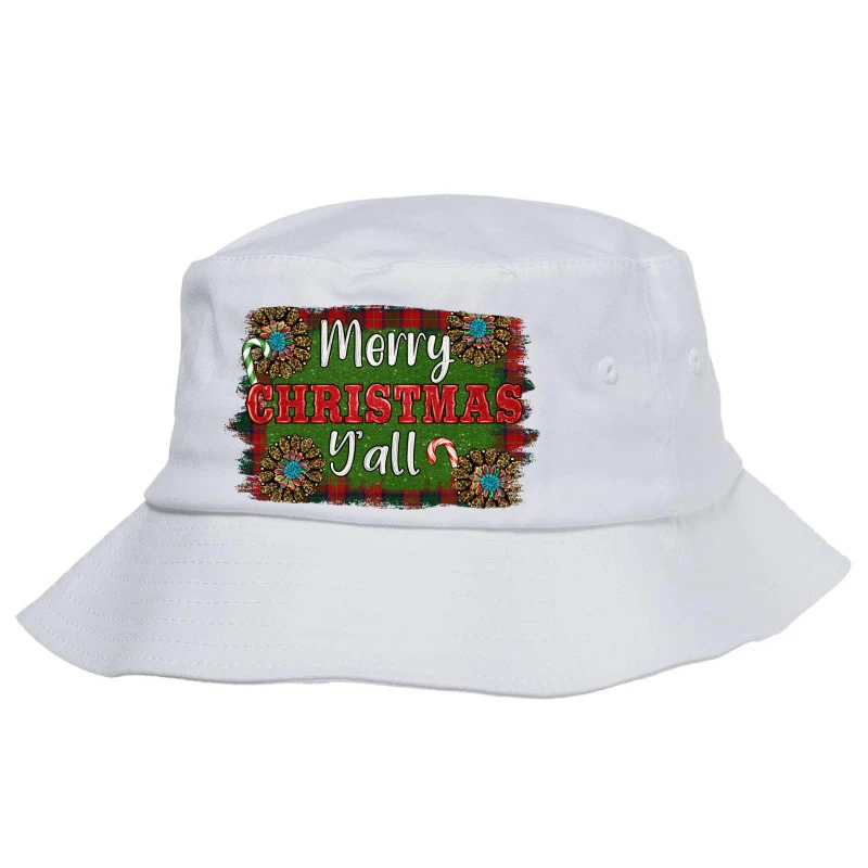 Merry Christmas Y'all Bucket Hat 3 Merry Christmas Y'all Bucket Hat