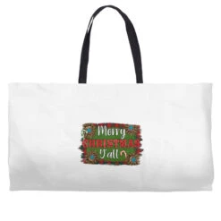 Merry Christmas Y'all Weekender Totes