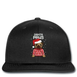 Santa Paws Merry Christmas Printed Hat