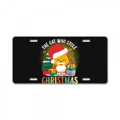 The Cat Who Stole Christmas License Plate