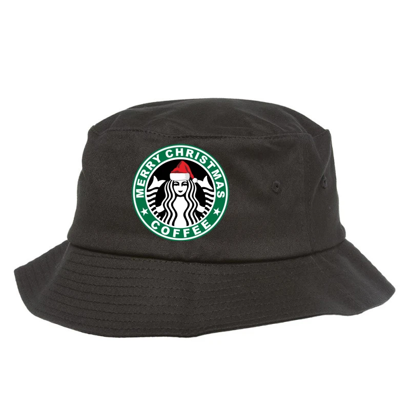 Christmas With Coffee Bucket Hat 3 Christmas With Coffee Bucket Hat