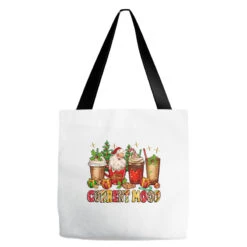 Christmas Santa Coffee Cups Current Mood Tote Bags