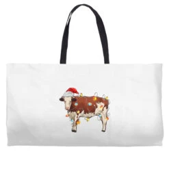 Christmas Cow Weekender Totes