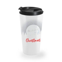 Christmas Contrast Moonlight Travel Mug