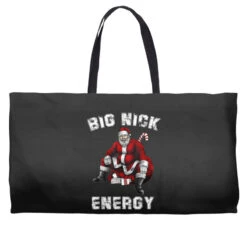 Big Nick Energy Santa Christmas Weekender Totes