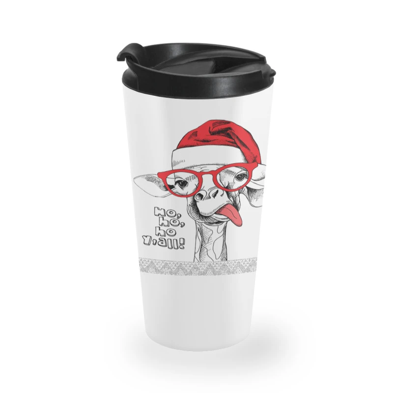 Ugly Christmas Llama Santa Xmas Llama Alpaca G Travel Mug 3 Ugly Christmas Llama Santa Xmas Llama Alpaca G Travel Mug