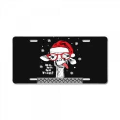 Ugly Christmas Llama Santa Xmas Llama Alpaca G License Plate