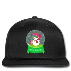 Snow Globe Funny Xmas Snowman Snowflakes Christmas Printed Hat