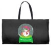 Snow Globe Funny Xmas Snowman Snowflakes Christmas Weekender Totes