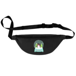 Snow Globe Penguin Christmas Tree Believe Xmas Gif Fanny Pack