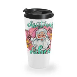 Christmas Vibes Santa Travel Mug