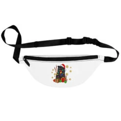 Black Cat Meowy Christmas Fanny Pack