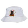 Black Cat Meowy Christmas Bucket Hat