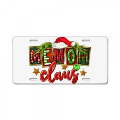 Christmas Memom Claus License Plate