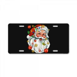 Santa With Little Christmas License Plate