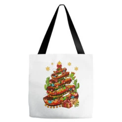 Christmas Feliz Navidad Sombrero Tree Tote Bags