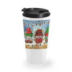 Cozy Christmas Gnomies Travel Mug