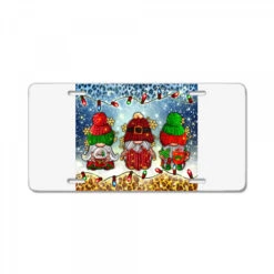 Cozy Christmas Gnomies License Plate