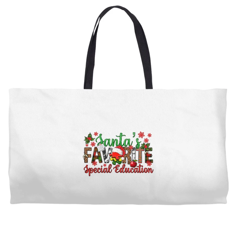 Santa's Favorite Special Education Christmas Weekender Totes 3 Santa's Favorite Special Education Christmas Weekender Totes