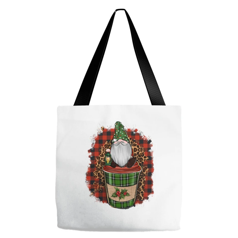 Gnomes With Coffee Christmas Tote Bags 3 Gnomes With Coffee Christmas Tote Bags