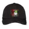 3rd Christmas Grinch Distressed Cap
