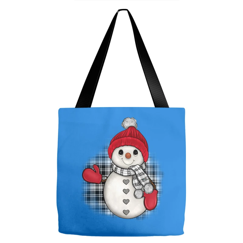 Grey Christmas Snowman Tote Bags 4 Grey Christmas Snowman Tote Bags - Image 2