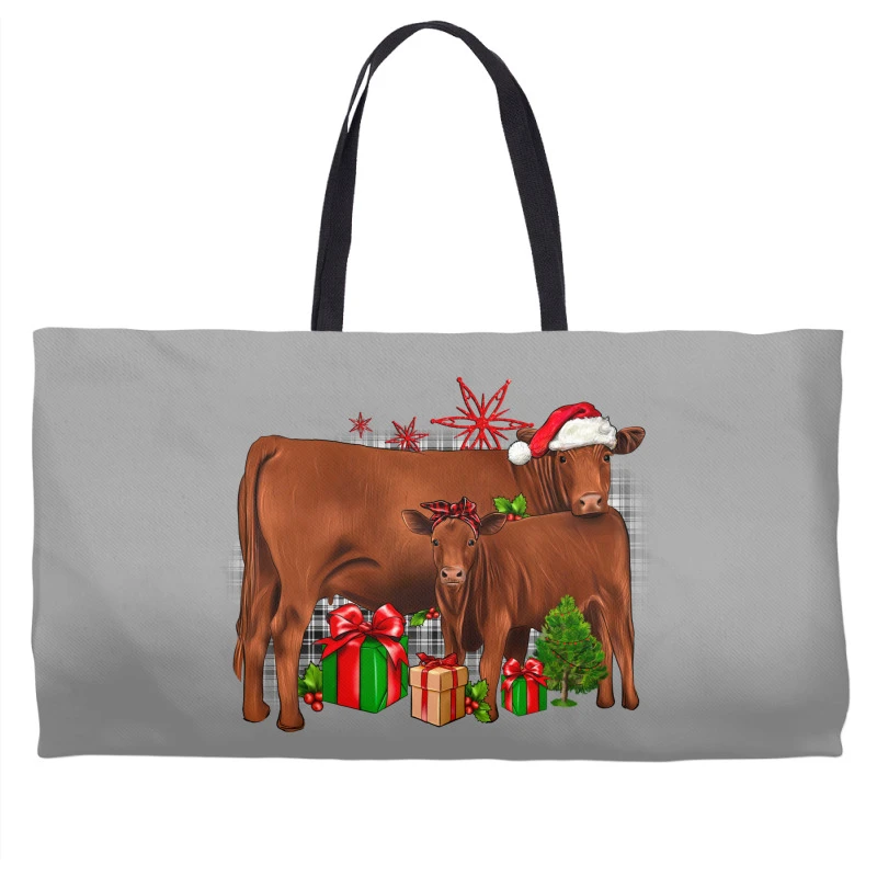 Christmas Gelbvieh Weekender Totes 4 Christmas Gelbvieh Weekender Totes - Image 2