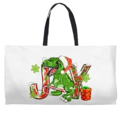 Joy Christmas T-Rex Weekender Totes -Home Decor Store pmd.2524083319.74.25058390.s3.1 front customized1 f5f5f5 none x95.897y55 208.20542 800x800 1