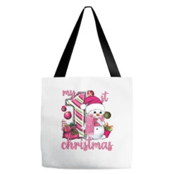 My 1st. Pink Christmas With Cute Snowman Tote Bags -Home Decor Store pmd.2526153074.76.25057798.s3.1 front customized1 f5f5f5 none x62.5y52.5 120 800x800 1