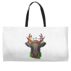 Cow Reindeer Antlers Cute Christmas Animal Xmas Ki Weekender Totes -Home Decor Store pmd.2526165820.74.25064416.s3.1 front customized1 f5f5f5 none x140y60 120 800x800 1