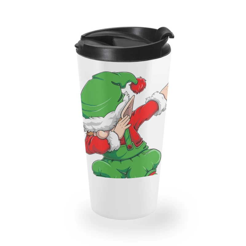 Christmas Dabbing Elf Squad Xmas Dab Kids Family M Travel Mug 4 Christmas Dabbing Elf Squad Xmas Dab Kids Family M Travel Mug - Image 2