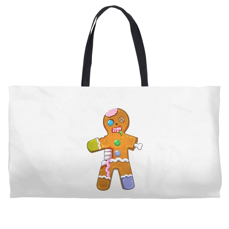 Zombie Christmas Gingerbread Man Scary Xmas Krampu Weekender Totes 4 Zombie Christmas Gingerbread Man Scary Xmas Krampu Weekender Totes - Image 2