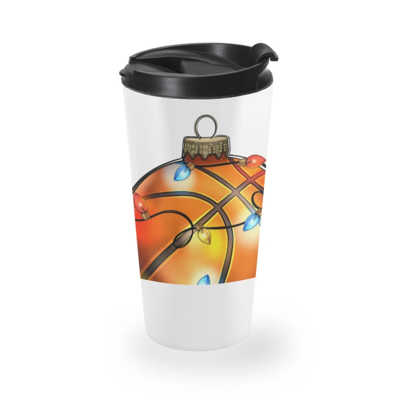Christmas Baskeball Travel Mug 4 Christmas Baskeball Travel Mug - Image 2