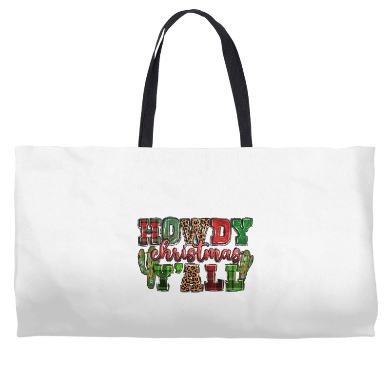 Howdy Christmas Y'all Weekender Totes 4 Howdy Christmas Y'all Weekender Totes - Image 2