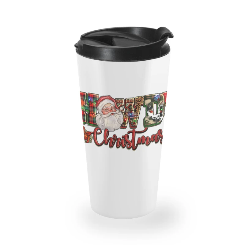 Howdy Christmas Santa Travel Mug 4 Howdy Christmas Santa Travel Mug - Image 2